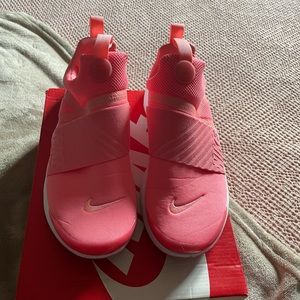 Bright Coral Nike Slip Ons